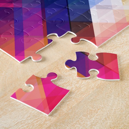 Modernes, Abstraktes geometrisches Muster Puzzle (Seite)