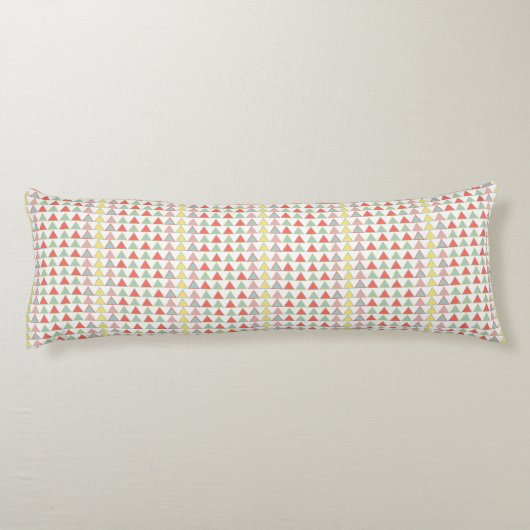 Modernes Abstraktes geometrisches Muster Seitenschläferkissen (Rückseite)