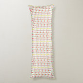 Modernes Abstraktes geometrisches Muster Seitenschläferkissen (Rückseite (Vertikal))