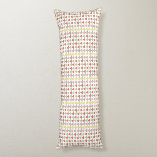 Modernes Abstraktes geometrisches Muster Seitenschläferkissen (Rückseite (Vertikal))