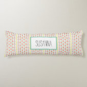 Modernes Abstraktes geometrisches Muster Seitenschläferkissen (Vorderseite)