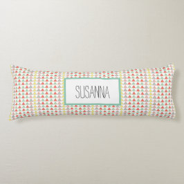 Modernes Abstraktes geometrisches Muster Seitenschläferkissen