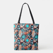 Modernes abstraktes geometrisches Musterdesign 45 Tasche (Rückseite)