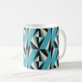 Modernes abstraktes geometrisches nahtloses Muster Kaffeetasse (VorderseiteRechts)
