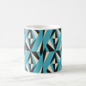 Modernes abstraktes geometrisches nahtloses Muster Kaffeetasse (Mittel)