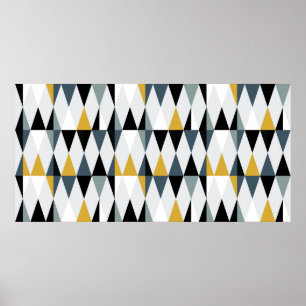 Modernes abstraktes geometrisches nahtloses Muster Poster