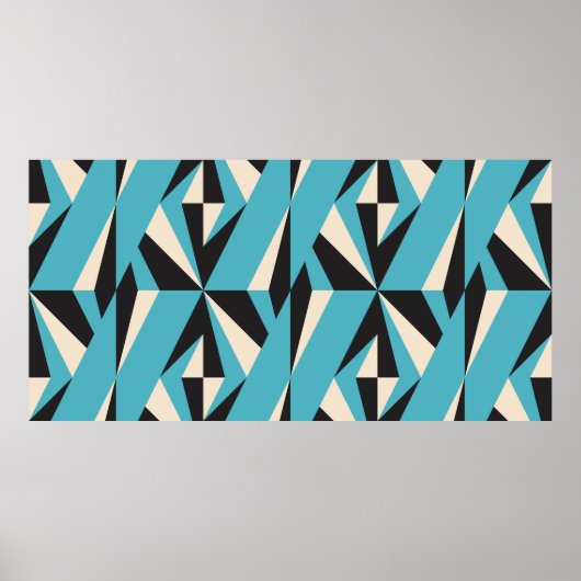 Modernes abstraktes geometrisches nahtloses Muster Poster (Vorne)