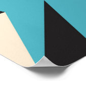 Modernes abstraktes geometrisches nahtloses Muster Poster (Ecke)