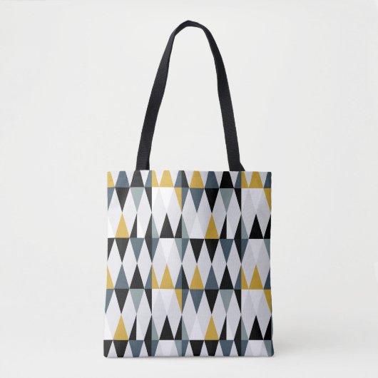 Modernes abstraktes geometrisches nahtloses Muster Tasche (Vorderseite)