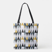 Modernes abstraktes geometrisches nahtloses Muster Tasche (Rückseite)