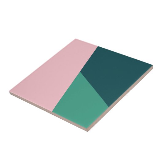 Modernes abstraktes geometrisches Pastellrosa u. Fliese (Seite)