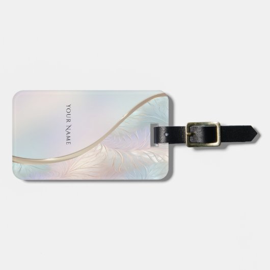 Modernes Abstraktes Gepäckstück Gepäckanhänger (Vorderseite horizontal)