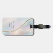 Modernes Abstraktes Gepäckstück Gepäckanhänger (Rückseite horizontal)