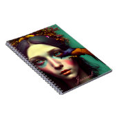 Modernes Abstraktes Girl Journal Notizblock (Rechte Seite)