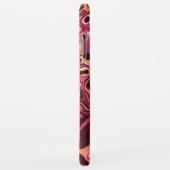 Modernes Abstraktes Girly Pink Burgundy Muster Case-Mate iPhone Hülle (Hinten/Rechts)