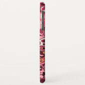 Modernes Abstraktes Girly Pink Burgundy Muster Case-Mate iPhone Hülle (Hinten/Links)