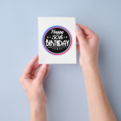 Modernes Abstraktes Glück 50. Geburtstag Flyer (Gruppe)