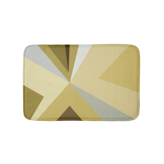 Modernes Abstraktes Gold im Mittelalter Badematte (Vorderseite)