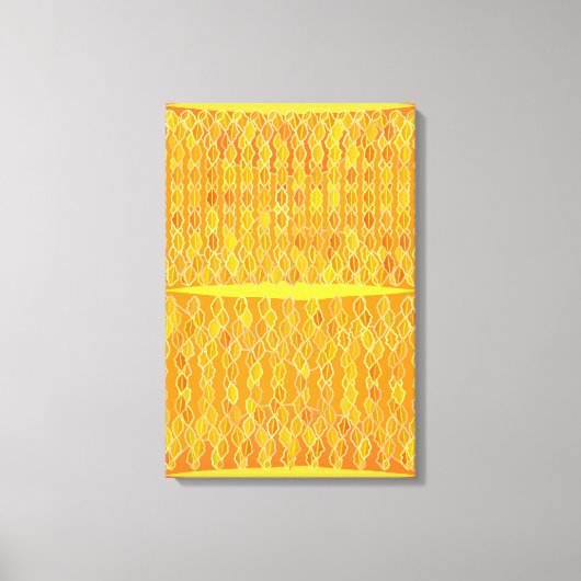 Modernes Abstraktes "Goldenes Regen" - Goldenes Ge Leinwanddruck (Vorderseite)