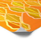 Modernes Abstraktes "Goldenes Regen" - Goldenes Ge Poster (Ecke)