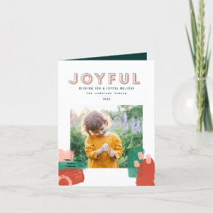 Modernes abstraktes grafisches Rot, Rosa + Grün Fo Ankündigung