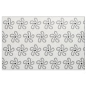 Modernes abstraktes graues Blumen-Gewebe Stoff (Fat Quarter (45,7 x 55,9 cm))