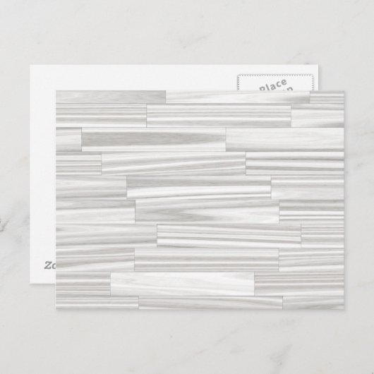 Modernes, abstraktes, graues Holzkornmuster Postkarte (Vorne/Hinten)