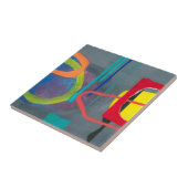 Modernes Abstraktes Graurot Fliese (Seite)