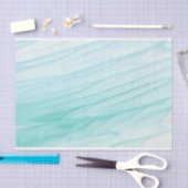 Modernes Abstraktes Green Ombre Wasserfarbmuster Seidenpapier (Handwerk)