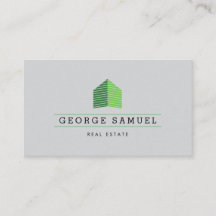 Modernes abstraktes grünes Home-Logo Realtor Ash-S