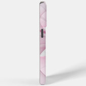 Modernes Abstraktes, hellrosa graues Fraktal Desig Case-Mate iPhone Hülle (Rückseite / Rechts)