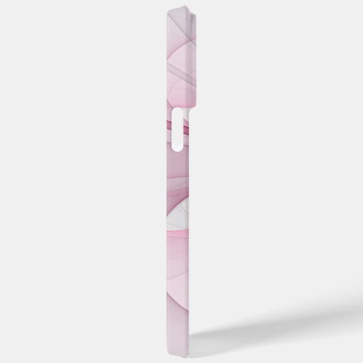 Modernes Abstraktes, hellrosa graues Fraktal Desig Case-Mate iPhone Hülle (Rückseite / Rechts)