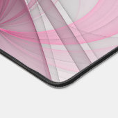 Modernes Abstraktes, hellrosa graues Fraktal Desig Schreibtischunterlage (Ecke)