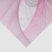 Modernes Abstraktes, hellrosa graues Fraktal Desig Seidenpapier (Detail)