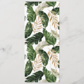 Modernes, abstraktes Hochzeitsmenü Menükarte (Rückseite)