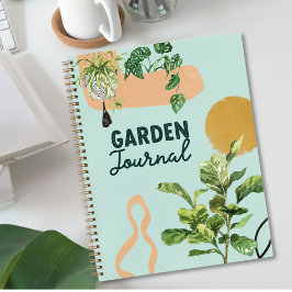 Modernes Abstraktes Houseplant Garden Journal Notizblock