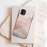 Modernes Abstraktes Individuelle Name Monogram Case-Mate iPhone Hülle<br><div class="desc">Mit unserem modernen und stilvollen abstrakten Aquarell-Design mit einem personalisierten Namen & Monogramm verleihen Sie Ihrem Handy einen stilvollen Look. Original-Kunstwerk von Moodthology Papery.</div>