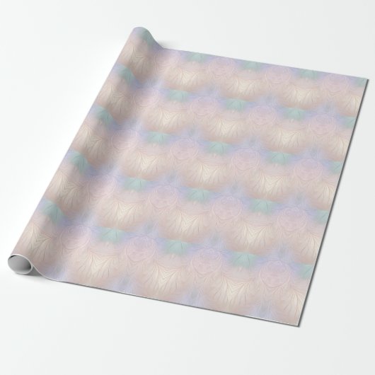 Modernes Abstraktes Iridescent Wrapping Paper Geschenkpapier (Ungerollt)