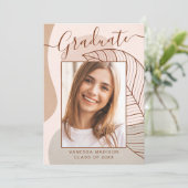 Modernes Abstraktes Kalligrafie-Script-Foto Ankündigung (Stehend Vorderseite)