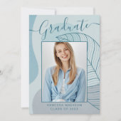 Modernes Abstraktes Kalligrafie-Script-Foto Ankündigung (Vorderseite)