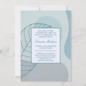 Modernes Abstraktes Kalligrafie-Script-Foto Ankündigung (Rückseite)