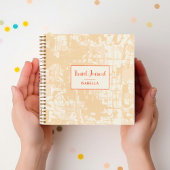 Modernes Abstraktes Kartenmuster-Muster-Reisejourn Notizblock