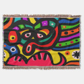 Modernes abstraktes Kunst-Gesicht Decke (Vorderseite)