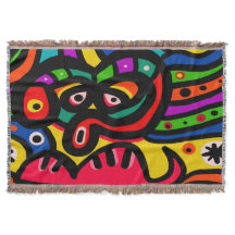 Modernes abstraktes Kunst-Gesicht