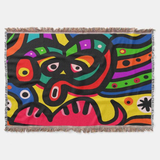 Modernes abstraktes Kunst-Gesicht Decke (Vorderseite)