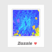 Modernes Abstraktes Kunstgemälde Aufkleber (Blatt)