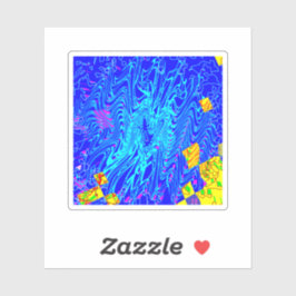 Modernes Abstraktes Kunstgemälde Aufkleber