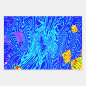 Modernes Abstraktes Kunstgemälde Geschenkpapier Set (Vorderseite)