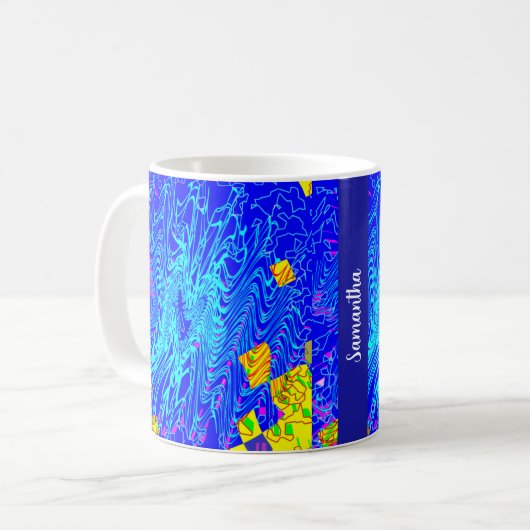 Modernes Abstraktes Kunstgemälde Kaffeetasse (Vorderseite Links)
