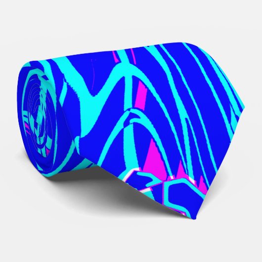 Modernes Abstraktes Kunstgemälde Krawatte (Gerollt)